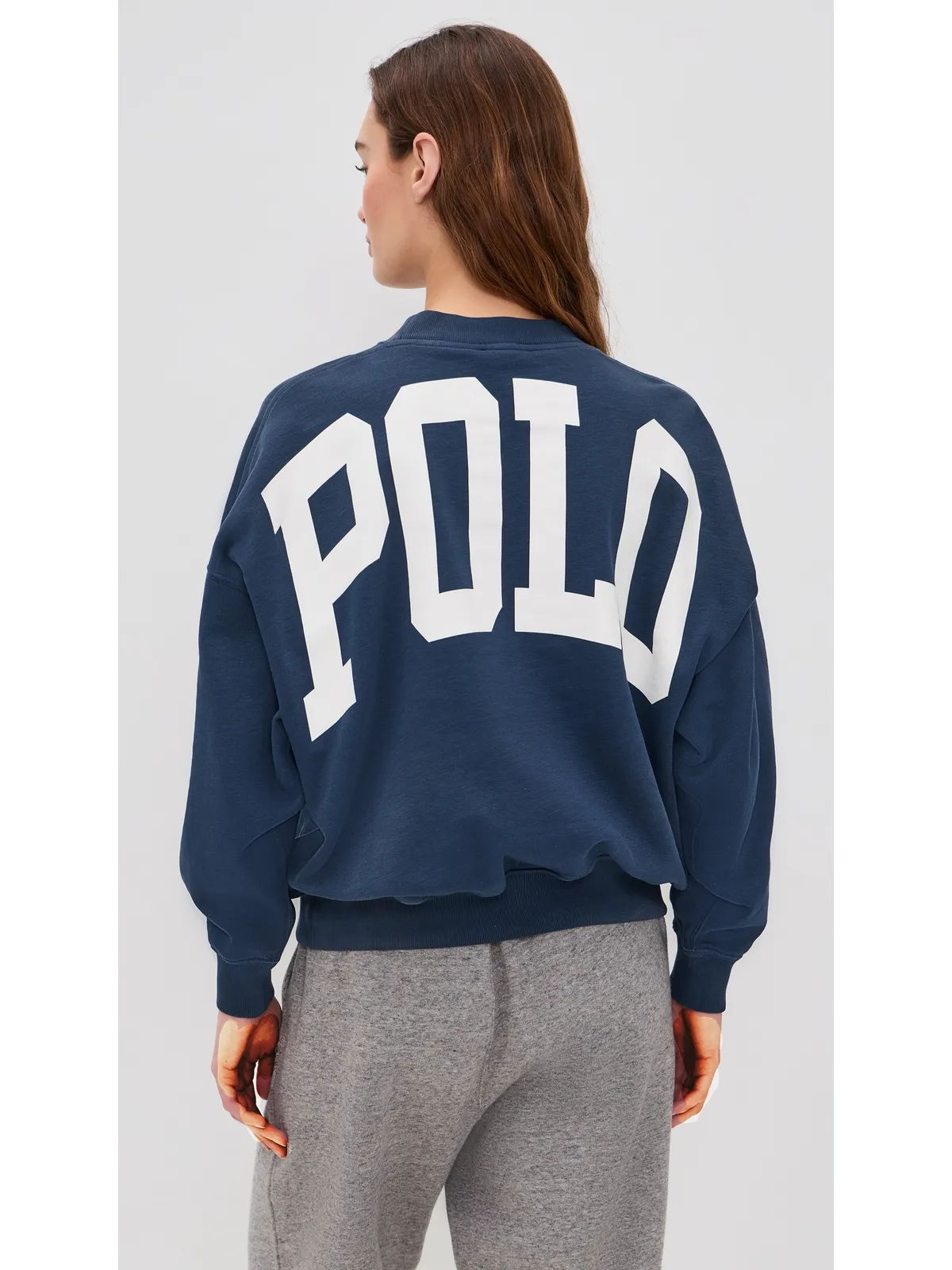 Polo Ralph Lauren ヴィンテージ フリースニット ロングスリーブ クルーネック Newport Navy - 画像3