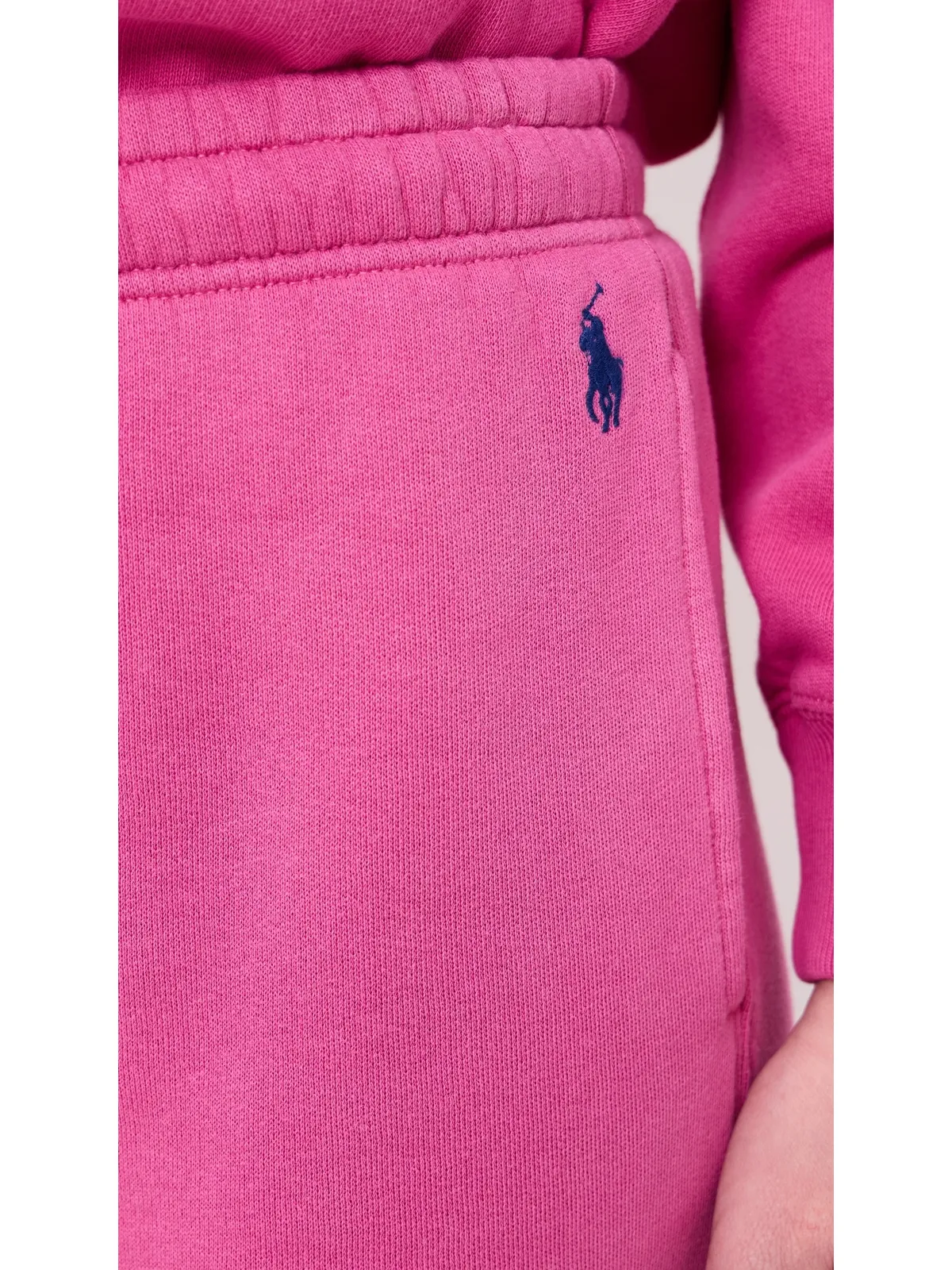 Polo Ralph Lauren アークティック フリースニット アンクル丈ジョガーパンツ アクセント ピンク M - 画像6