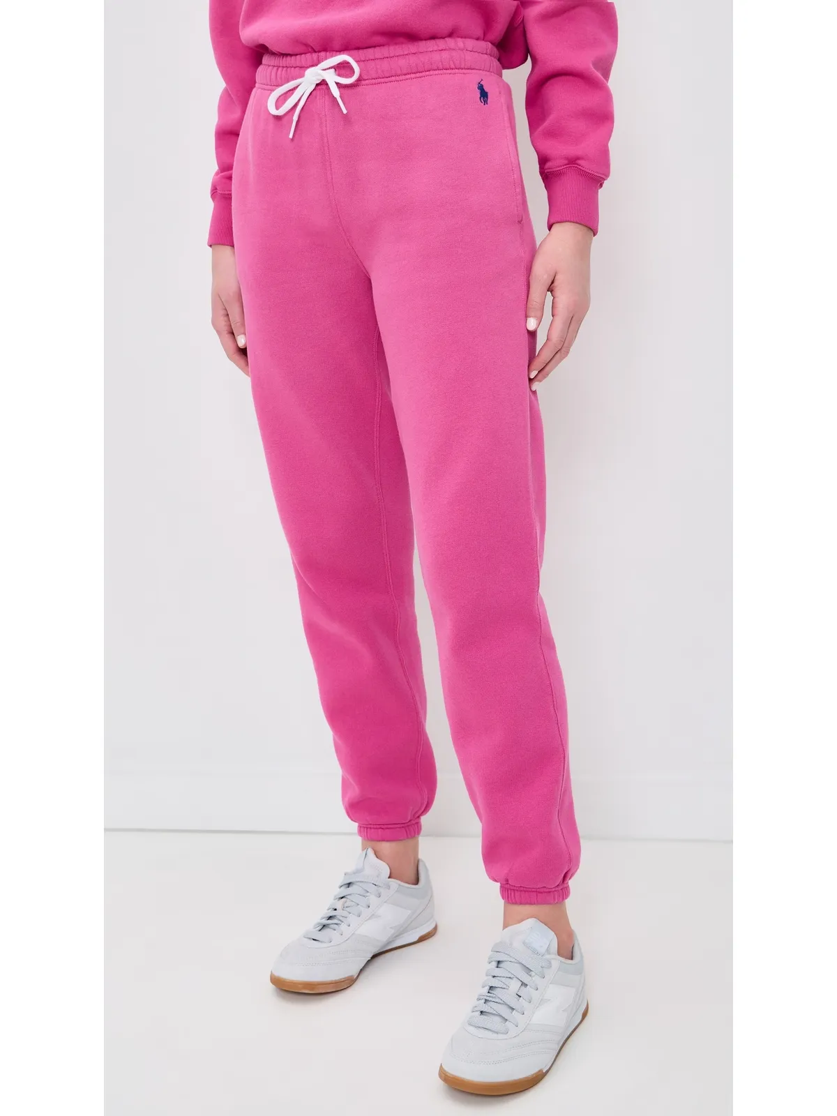 Polo Ralph Lauren アークティック フリースニット アンクル丈ジョガーパンツ アクセント ピンク M - 画像2