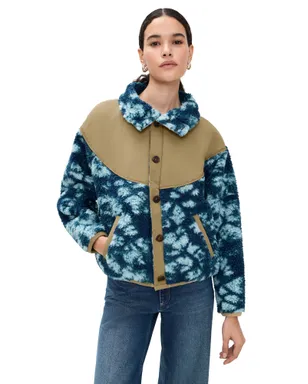 Polo Ralph Lauren ジャカードニット ロングスリーブ ファネルネック ジャケット タイダイ柄 - サムネイル1