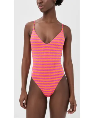 Polo Ralph Lauren ランジェリー Vネック ワンピース Desert Pink/Sailing Orange - サムネイル5