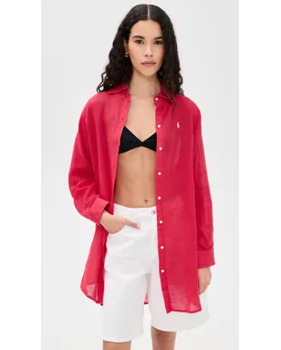 Polo Ralph Lauren ボーイフレンドシャツ Cruise Red - サムネイル3
