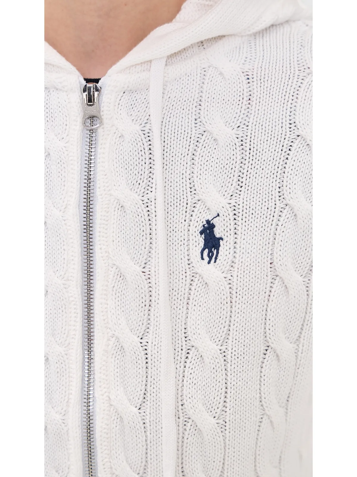 Polo Ralph Lauren コットン ケーブルニット フーディ - 画像6