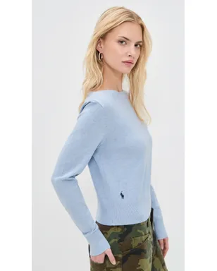 Polo Ralph Lauren コットン長袖ボートネックプルオーバー - サムネイル5