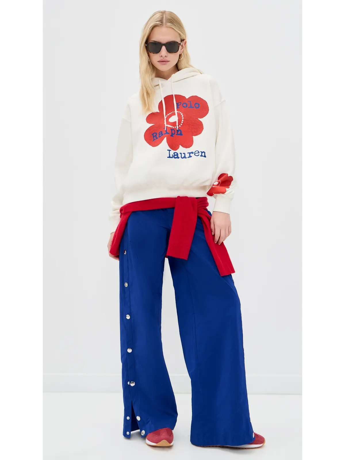 Polo Ralph Lauren アークティックフリースニット長袖フーディー ウォームホワイト - 画像5