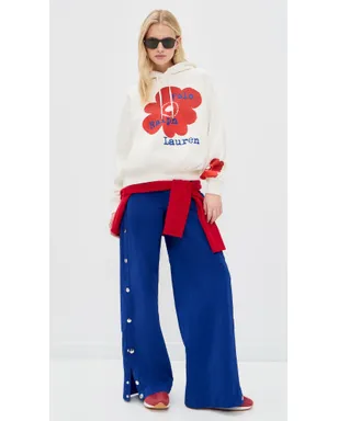 Polo Ralph Lauren アークティックフリースニット長袖フーディー ウォームホワイト - サムネイル5