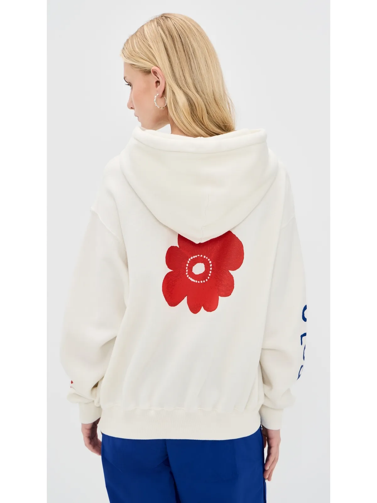Polo Ralph Lauren アークティックフリースニット長袖フーディー ウォームホワイト - 画像3