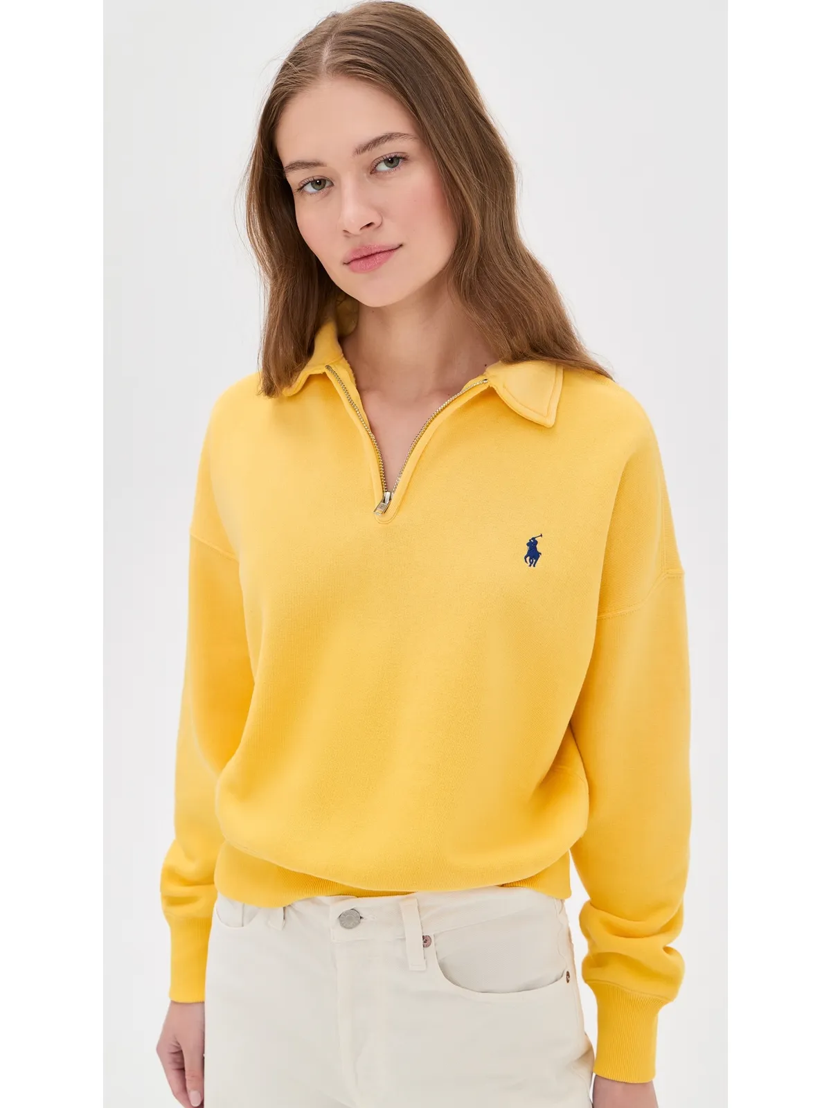 Polo Ralph Lauren モックネック アークティックフリース イエロー XL - 画像2