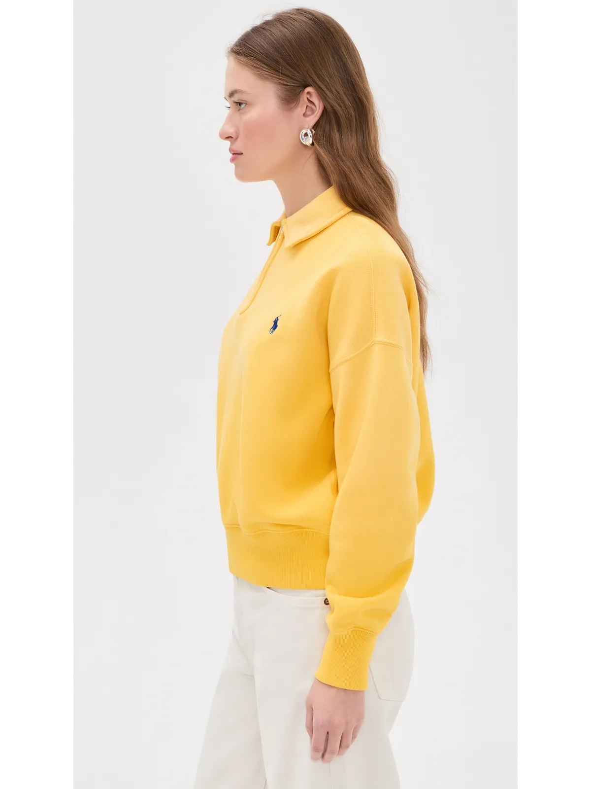 Polo Ralph Lauren モックネック アークティックフリース イエロー XL - 画像4