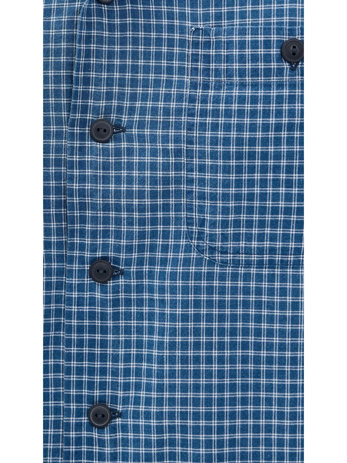Polo Ralph Lauren ビリー 半袖チェック柄 襟付きシャツ インディゴクリーム - 画像6