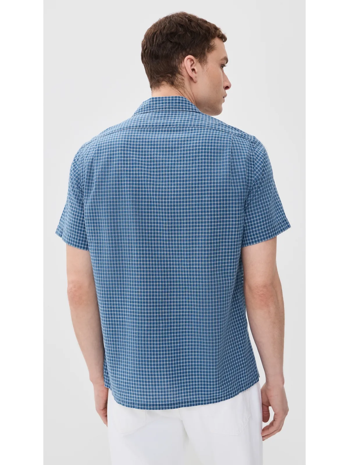 Polo Ralph Lauren ビリー 半袖チェック柄 襟付きシャツ インディゴクリーム - 画像3