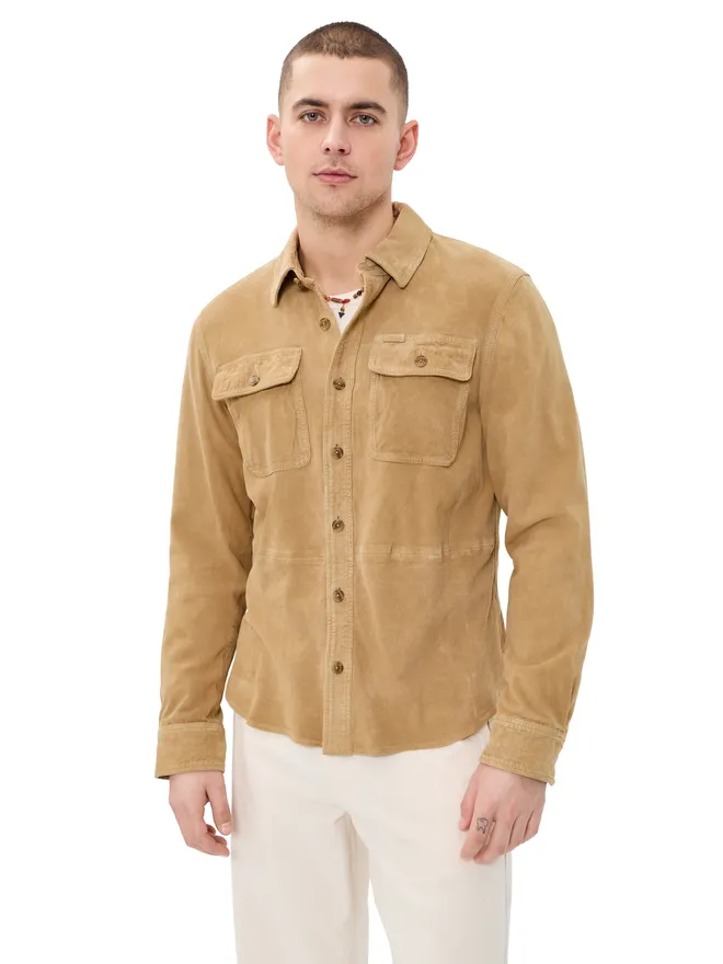 Polo Ralph Lauren Polo Ralph Lauren Original Label ライトウェイト ゴートスエード ジャケット Berkshire Tanの商品画像