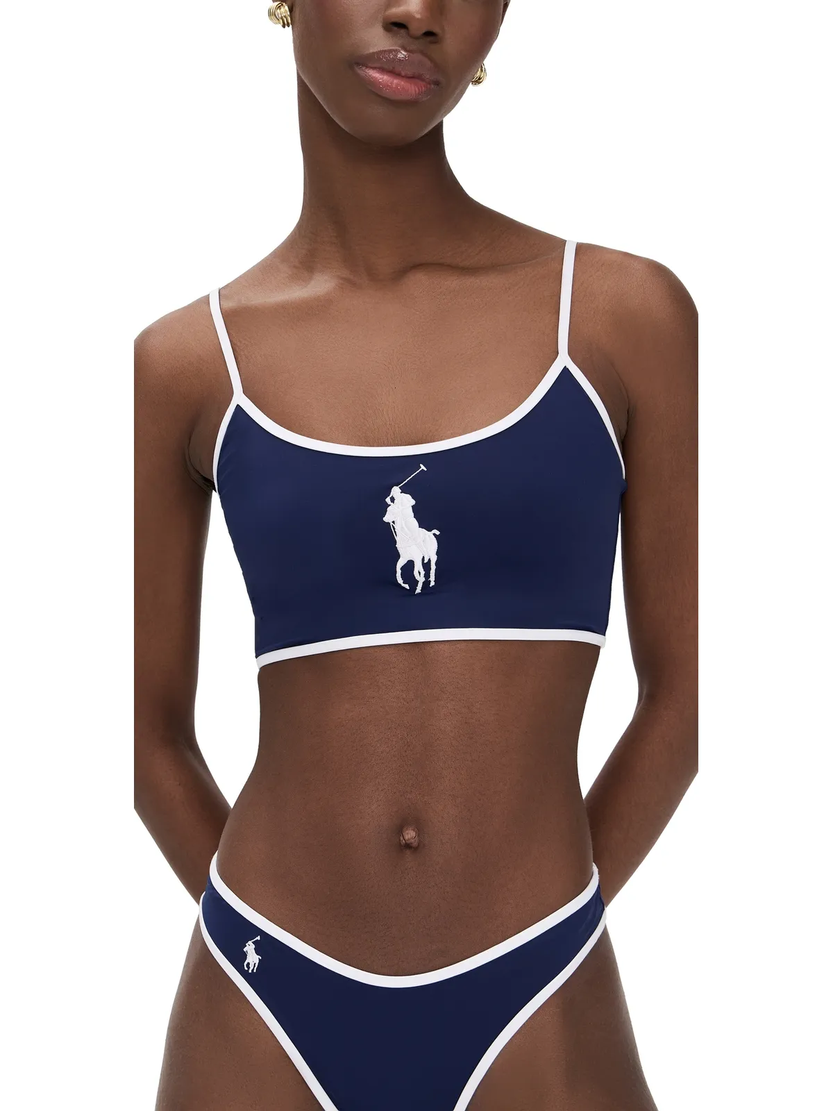 Polo Ralph Lauren クロップキャミソール ネイビー - 画像1