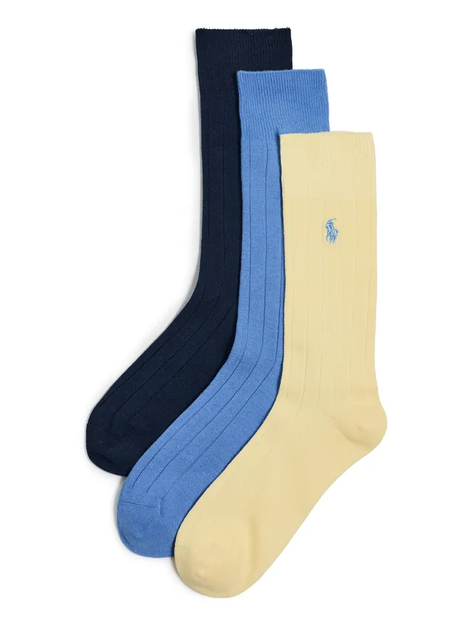 Polo Ralph Lauren Polo Ralph Lauren コットンリブソックス 3足セットの商品画像