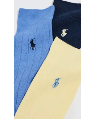 Polo Ralph Lauren コットンリブソックス 3足セット - サムネイル3