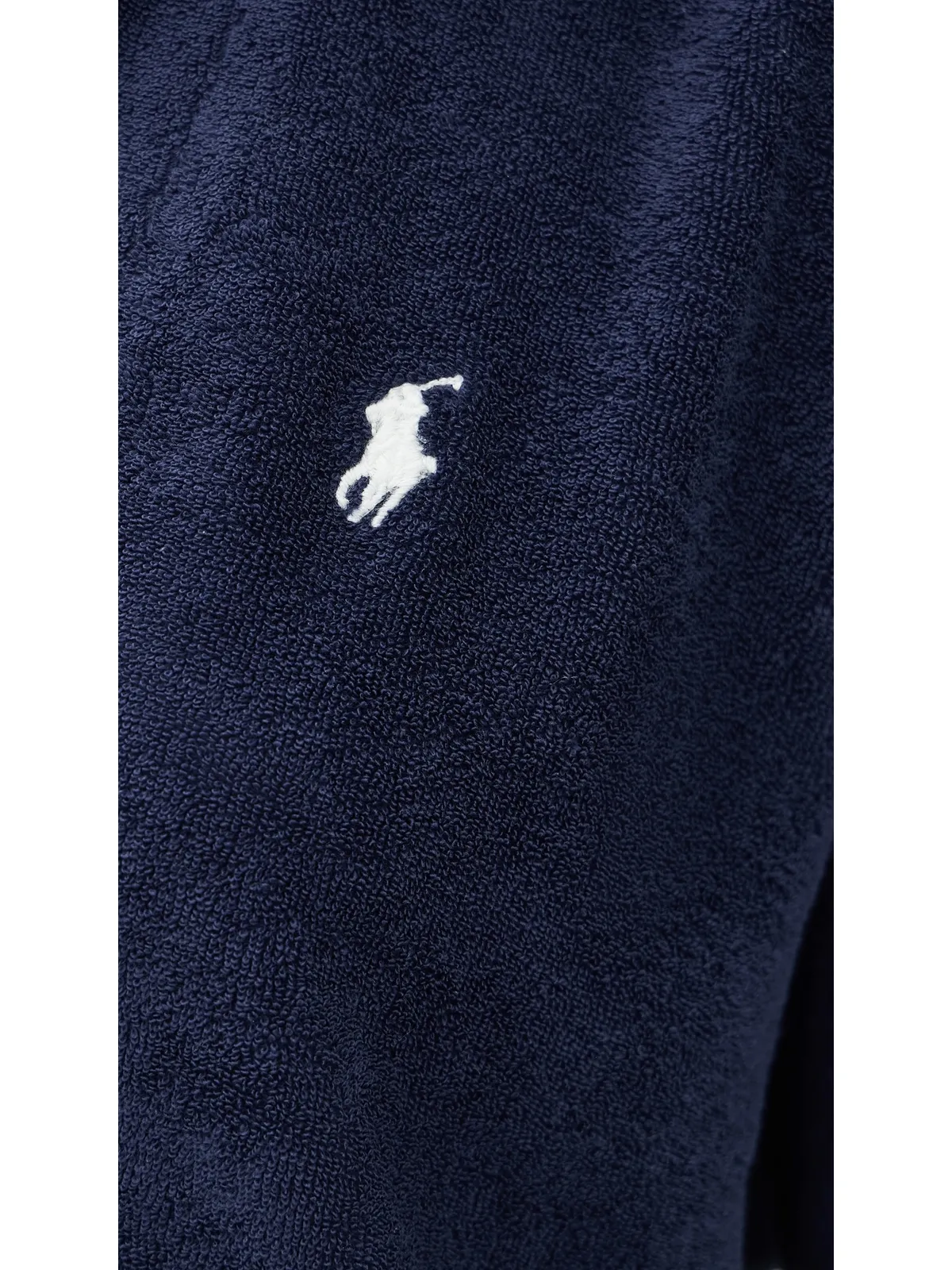 Polo Ralph Lauren テリー素材のカバーアップドレス ネイビーブルー M - 画像6