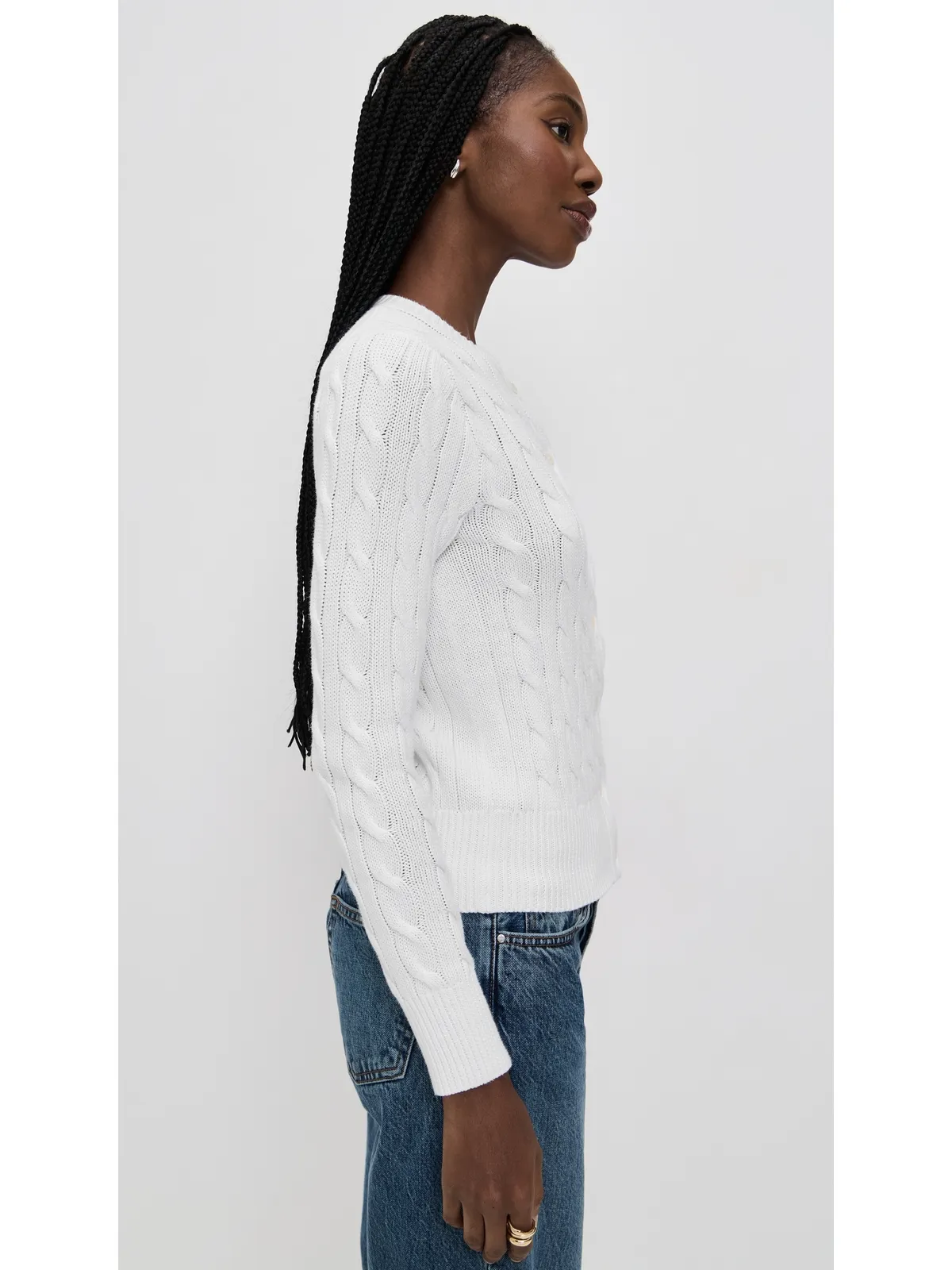 Polo Ralph Lauren ロングスリーブ カーディガン ホワイト - 画像4