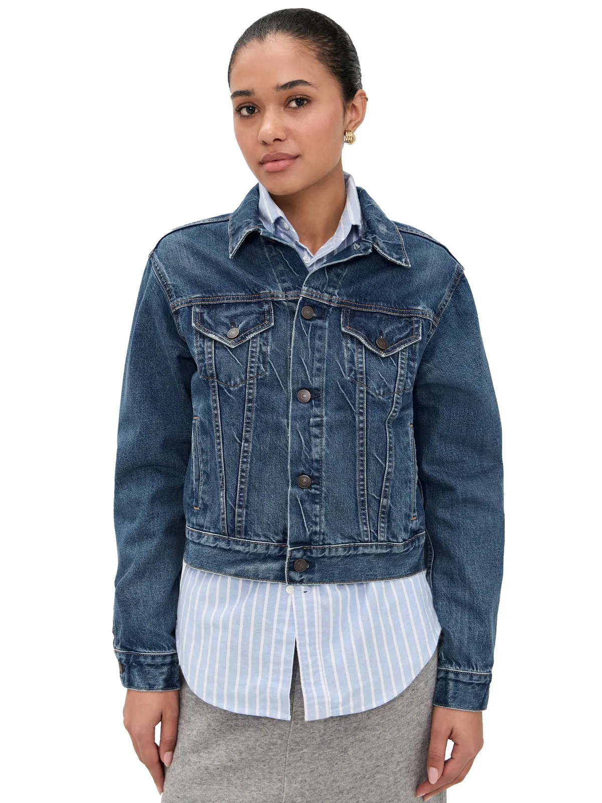 Polo Ralph Lauren 3x1リジッドデニムクラシックトラッカージャケット Meuse Wash - 画像1