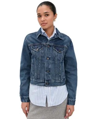 Polo Ralph Lauren 3x1リジッドデニムクラシックトラッカージャケット Meuse Wash - サムネイル1