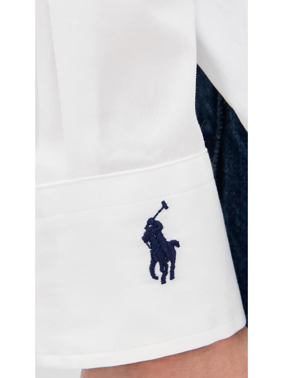 Polo Ralph Lauren コットン長袖ボタンダウンシャツ ホワイト - 画像6