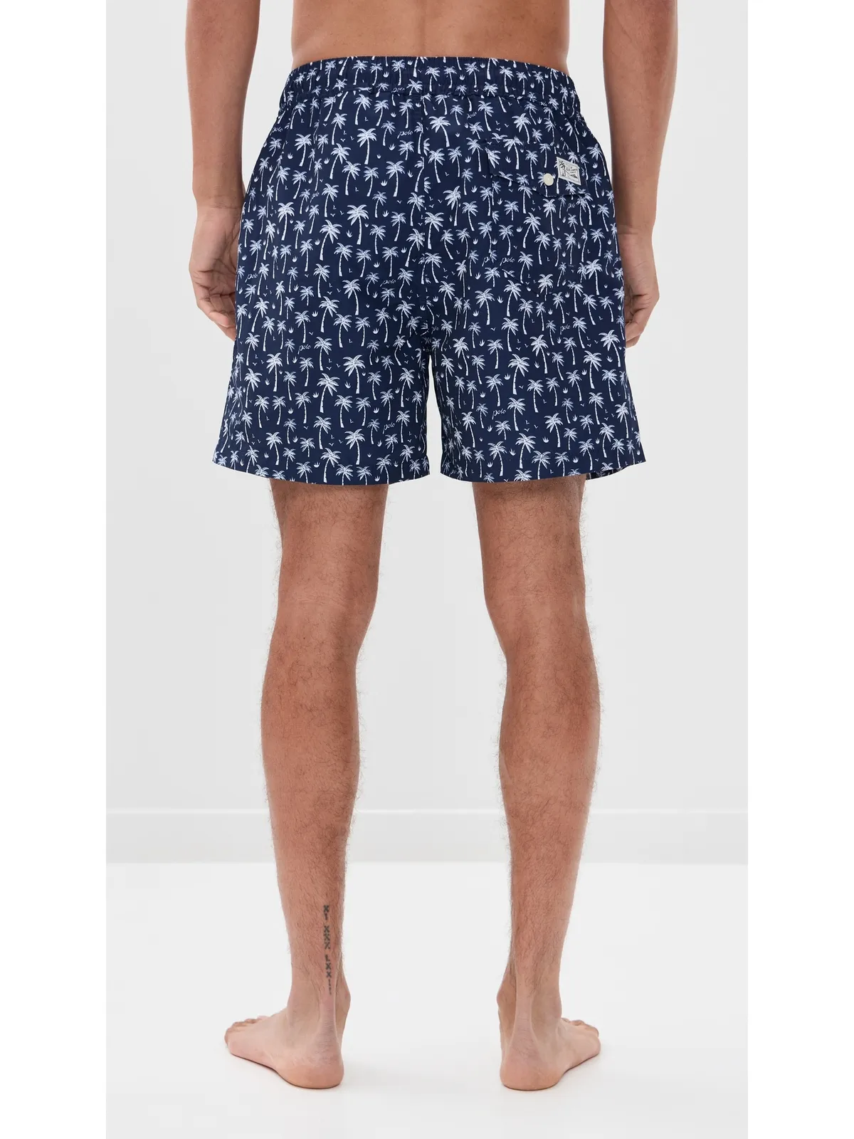 Polo Ralph Lauren プリント トラベラースイムトランクス ブルーポロパームス柄 - 画像3