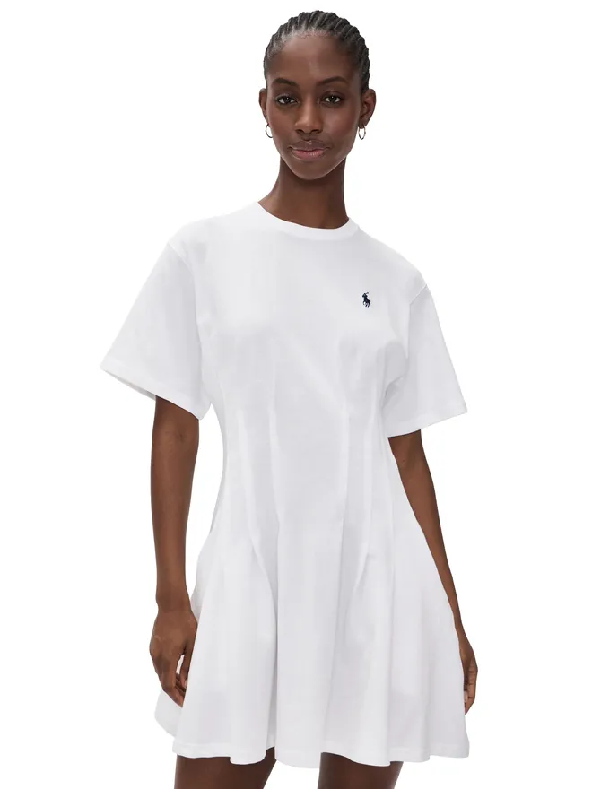Polo Ralph Lauren Polo Ralph Lauren シェイプドTシャツドレス ホワイトの商品画像