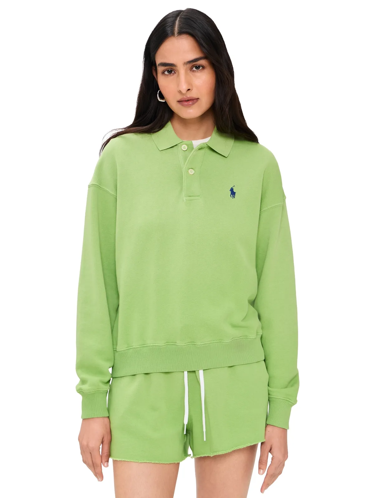 Polo Ralph Lauren フレンチテリー ポロプルオーバー パラキートグリーン - 画像1