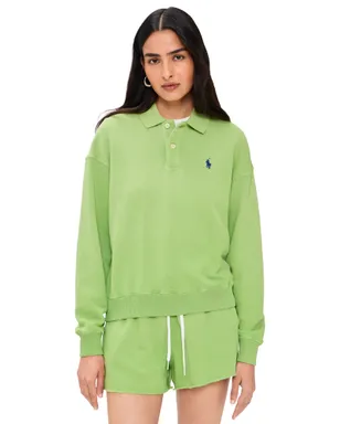 Polo Ralph Lauren フレンチテリー ポロプルオーバー パラキートグリーン - サムネイル1