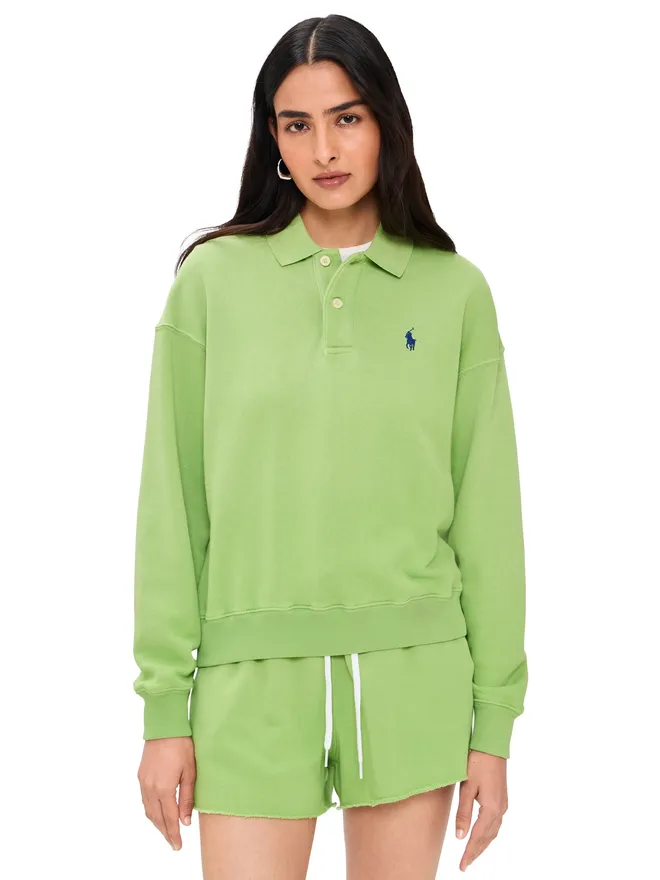 Polo Ralph Lauren Polo Ralph Lauren フレンチテリー ポロプルオーバー パラキートグリーンの商品画像