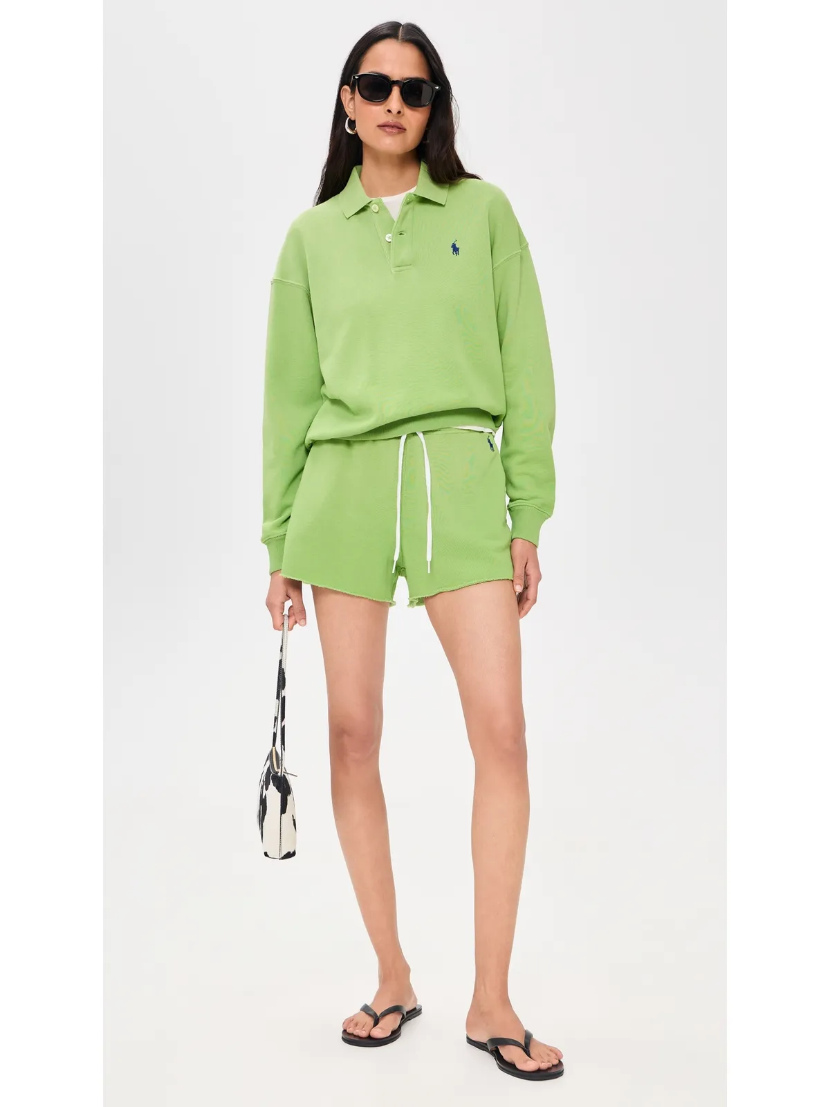 Polo Ralph Lauren フレンチテリー ポロプルオーバー パラキートグリーン - 画像5