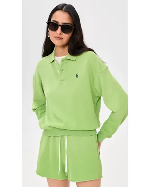 Polo Ralph Lauren フレンチテリー ポロプルオーバー パラキートグリーン - サムネイル2