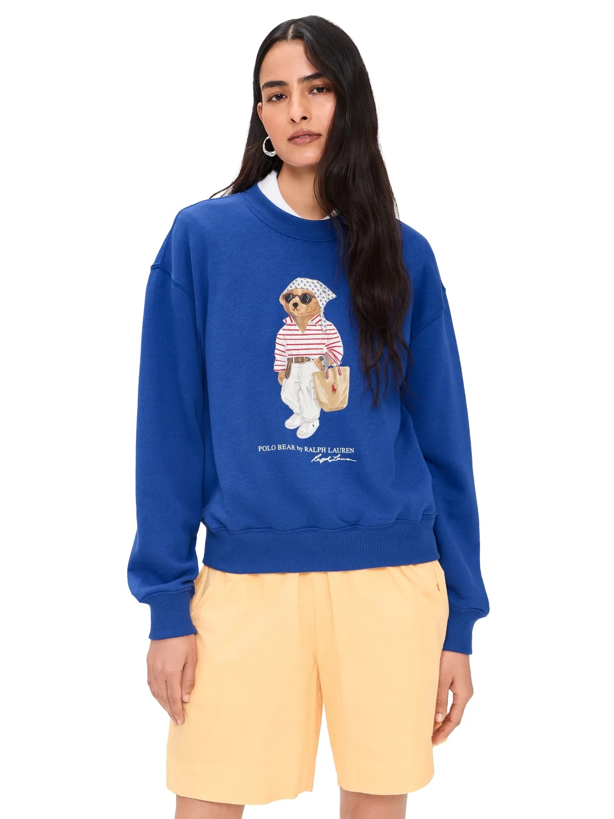 Polo Ralph Lauren サマー ベアー スウェットシャツ ガラブルー - 画像1