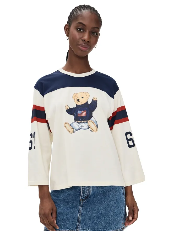 Polo Ralph Lauren Polo Ralph Lauren ポロベア ジャージー ホワイト/ネイビーの商品画像