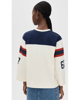 Polo Ralph Lauren ポロベア ジャージー ホワイト/ネイビー - サムネイル3