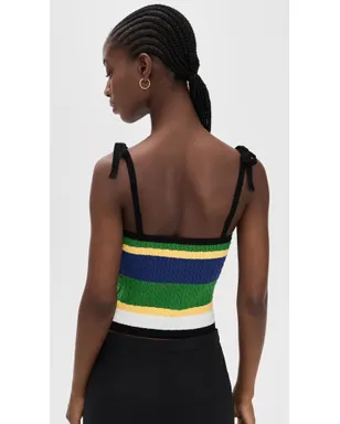 Polo Ralph Lauren ミクロケーブルストライプ タンクトップ ブラック - サムネイル3