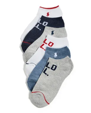 Polo Ralph Lauren ロー カットソックス 6足パック デニム アソート - サムネイル1