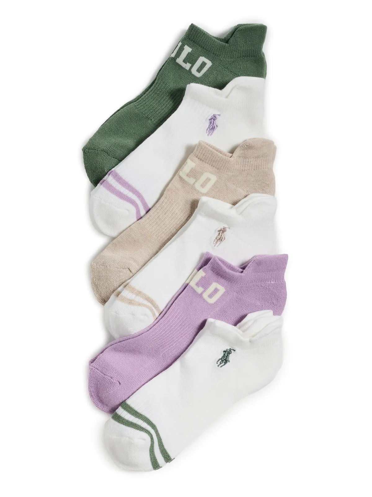 Polo Ralph Lauren ロー・カットソックス 6足パック - 画像1
