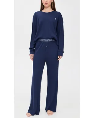 Polo Ralph Lauren クルーネック ワイドレッグパンツ パジャマセット - サムネイル2