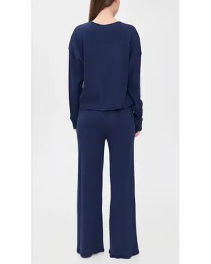 Polo Ralph Lauren クルーネック ワイドレッグパンツ パジャマセット - サムネイル3