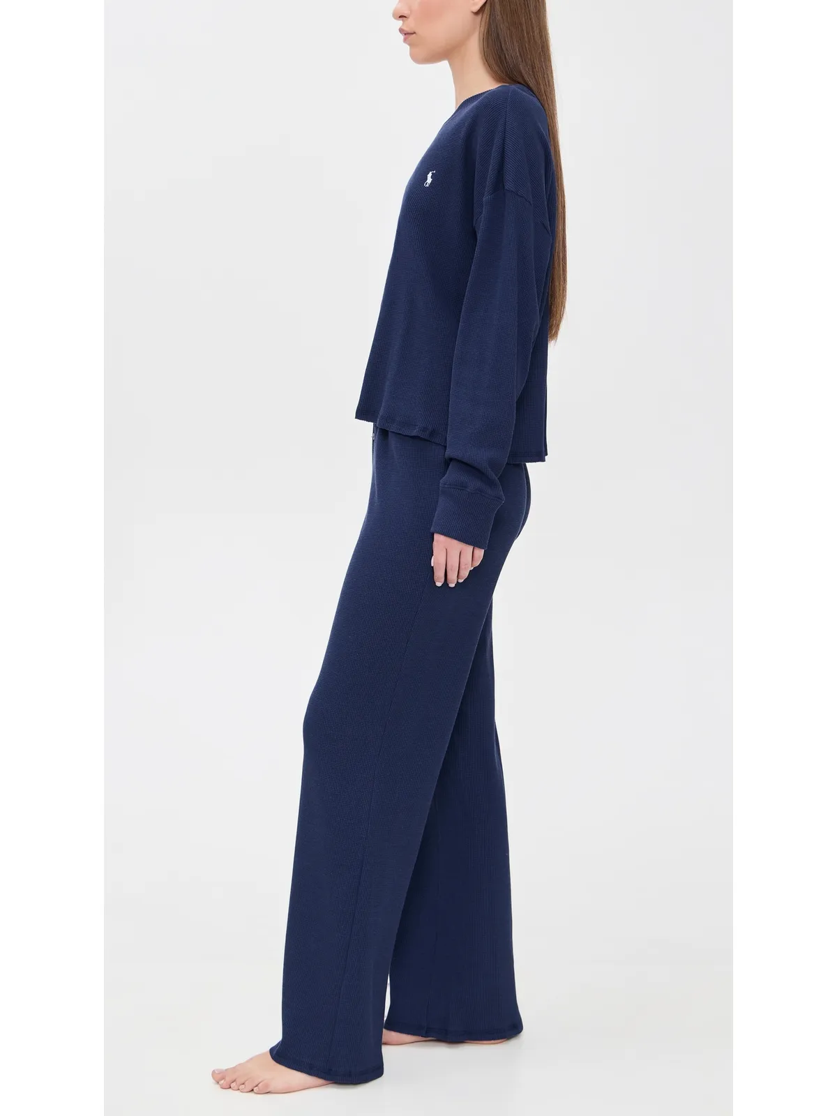 Polo Ralph Lauren クルーネック ワイドレッグパンツ パジャマセット - 画像4