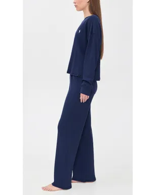 Polo Ralph Lauren クルーネック ワイドレッグパンツ パジャマセット - サムネイル4