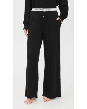 Polo Ralph Lauren クルーネック ワイドレッグ パンツ セット ブラック - サムネイル5