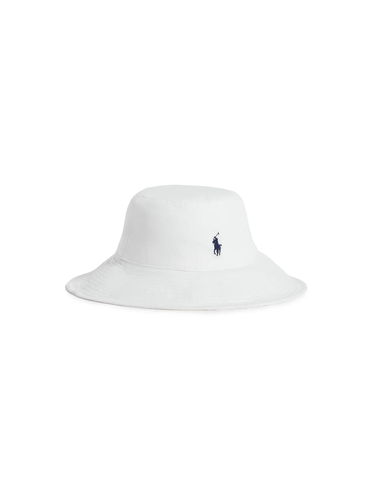Polo Ralph Lauren リネン日よけ帽子 デックウォッシュ ホワイト - 画像1