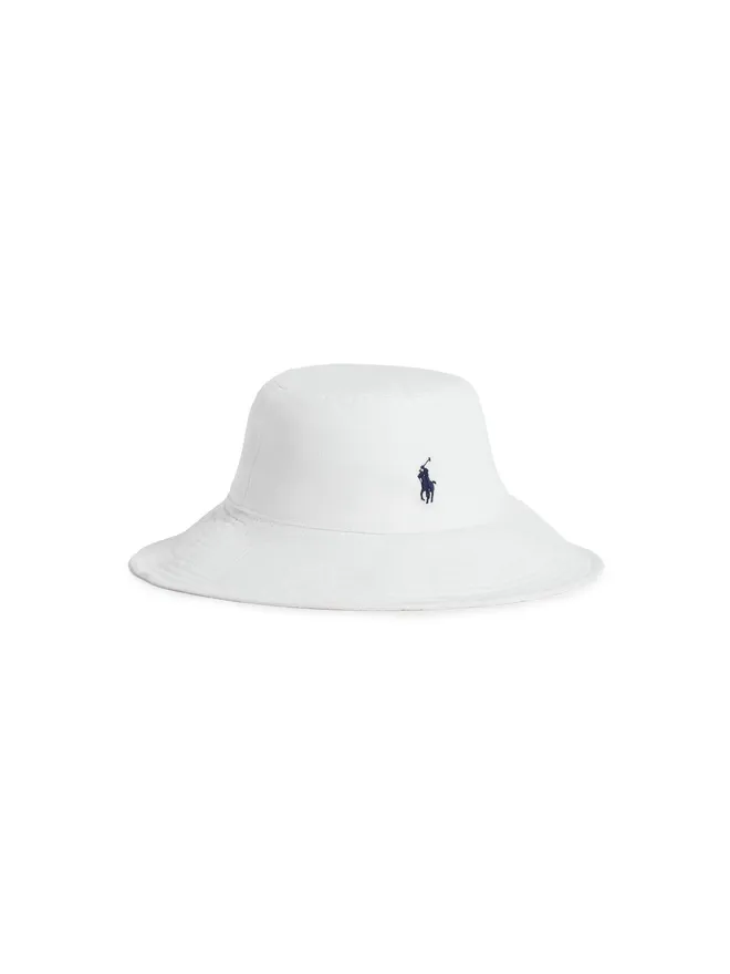 Polo Ralph Lauren Polo Ralph Lauren リネン日よけ帽子 デックウォッシュ ホワイトの商品画像