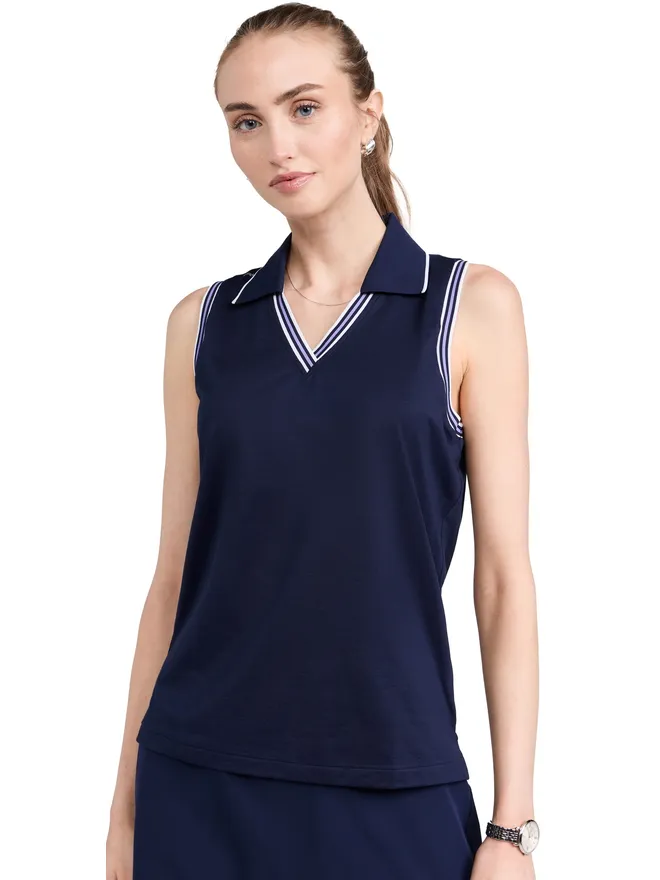 RLX Ralph Lauren RLX Ralph Lauren 袖なしポロシャツ ネイビーの商品画像