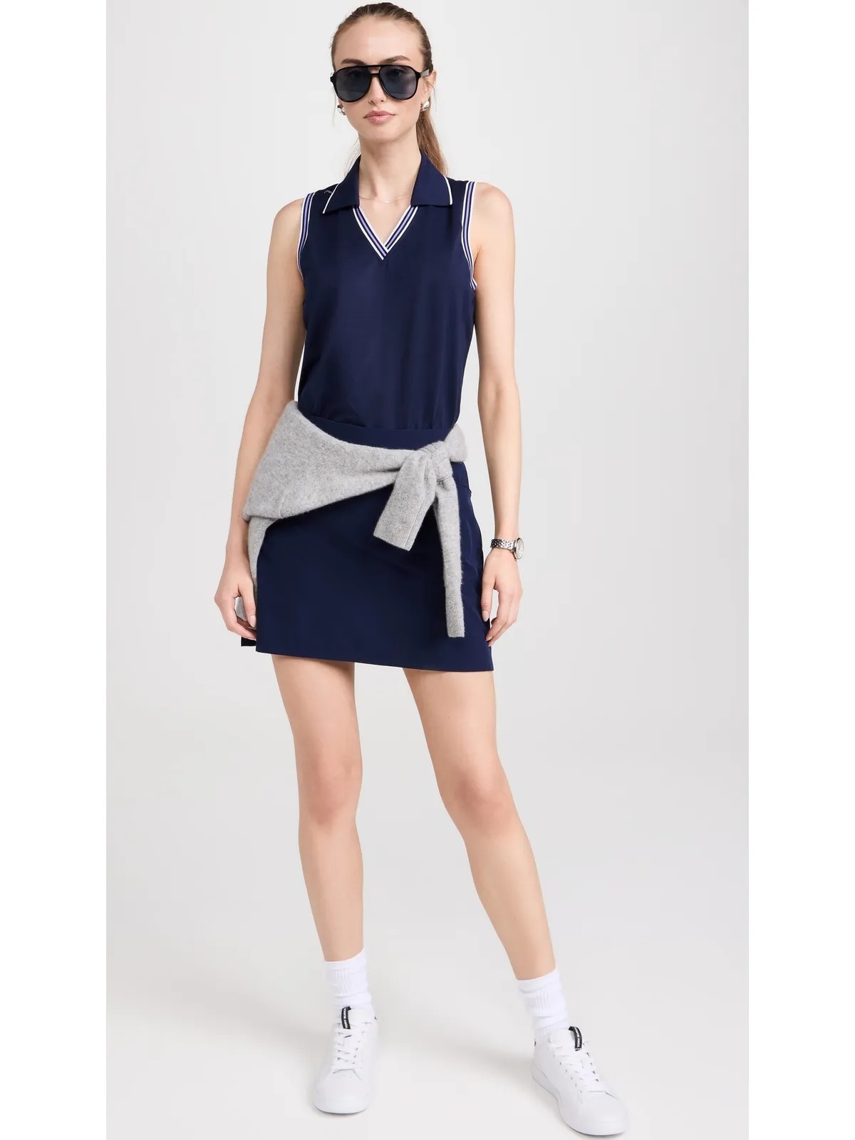 RLX Ralph Lauren 袖なしポロシャツ ネイビー - 画像5