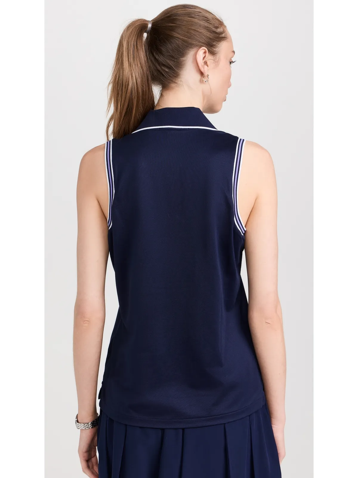 RLX Ralph Lauren 袖なしポロシャツ ネイビー - 画像3