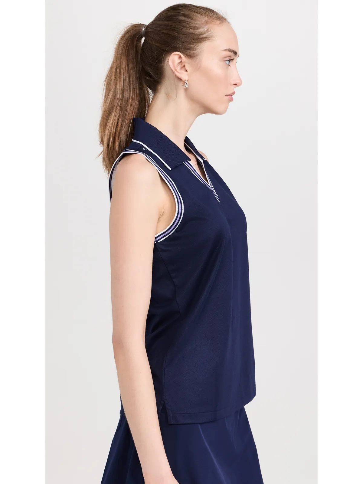 RLX Ralph Lauren 袖なしポロシャツ ネイビー - 画像4