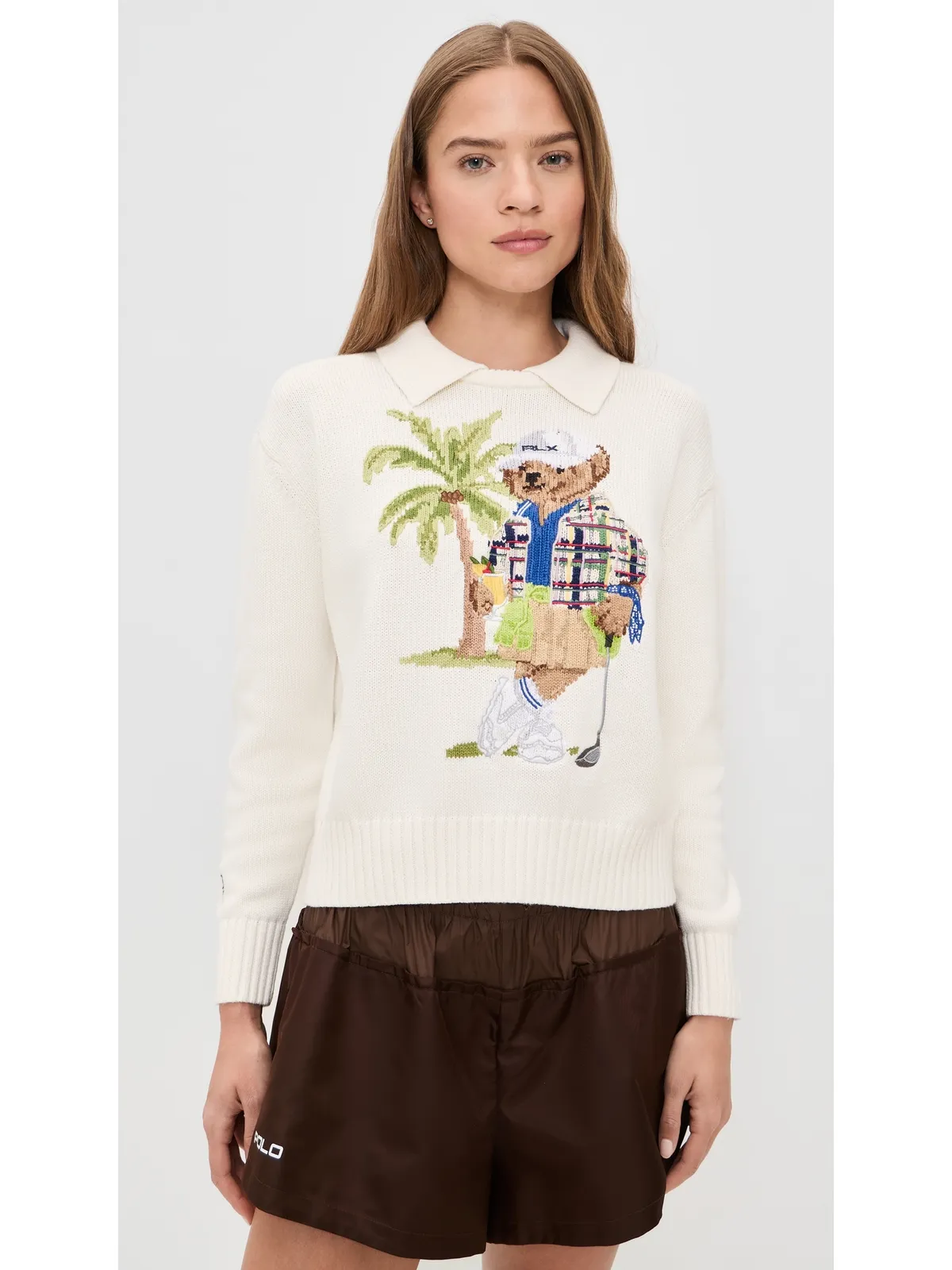 RLX Ralph Lauren ポロベア レイヤードカラー プルオーバー - 画像2