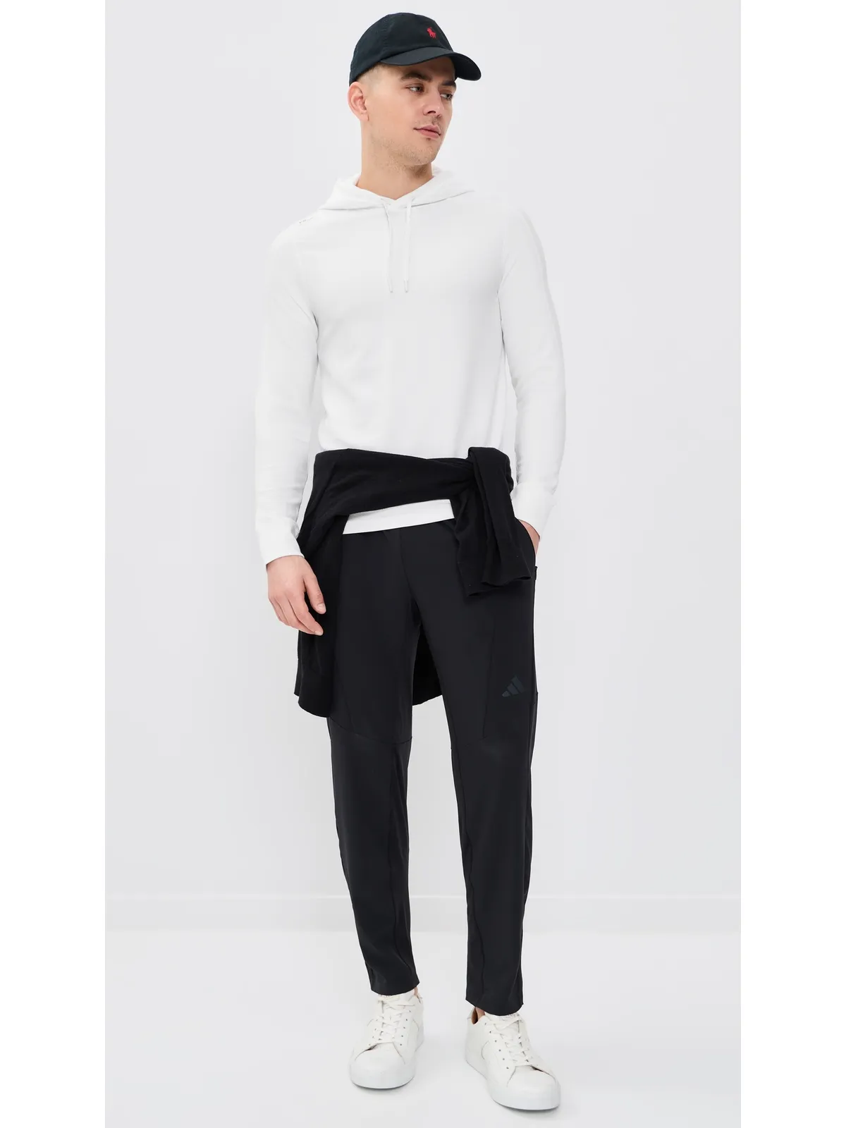 RLX Ralph Lauren ロングスリーブ テック ワッフルニット フーディ セラミックホワイト - 画像5